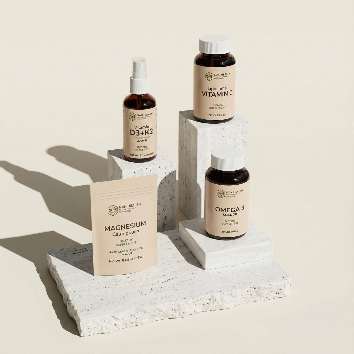 Health Essentials Dietary Supplement Bundle for One Person