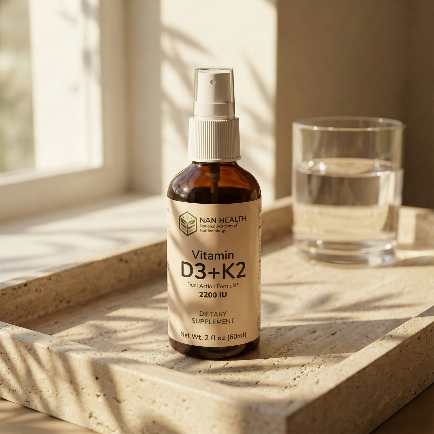 Vitamin D3 and K2 Spray